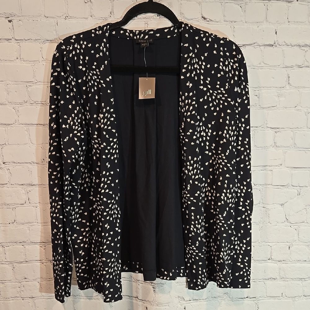 J.jill Wearever Collection Open Front Top Size XS NWT